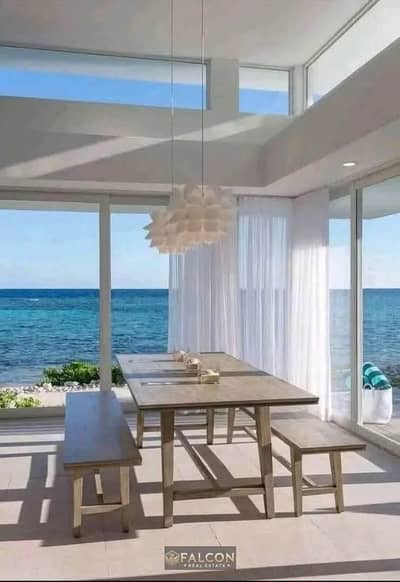 هتستلم شاليه مع رووف في قلب البحر فيو بحر ولاجون صف اول وتشطيب ultra luxuryفرصه سكنيه واستثماريه بعائد مضمون في اميز لوكيشن في كالي كوست