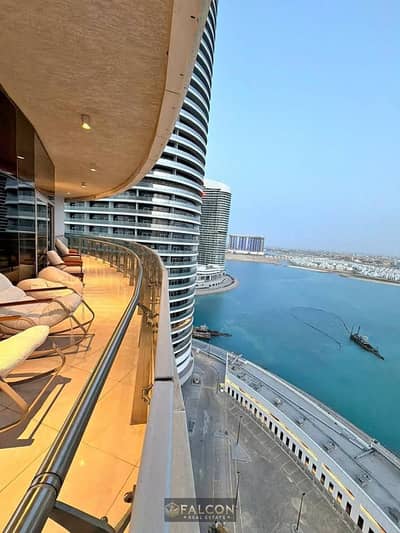 1st-row sea Triple View Finished+ACs ROI $$ FULL SEA VIEW Apartment for sale with VIP service in El Alamein Towers North Coast