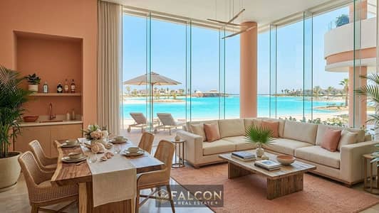 33% Off Double View Chalet Sea & 1st Row Lagoon in June Sodic in Ras El Hekma one of Top master plans in North Coast minutes from Caesar & Fouka Bay