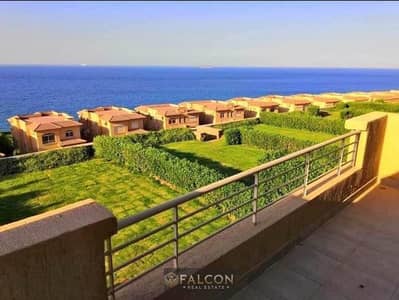 First row chalet with panoramic sea view immediate delivery luxury finishing in a prime village location minutes from Il Monte Galala and La Vista Top