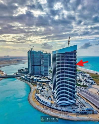 صف اول ع البحر ترابيل فيو [تشطيب+ACs] عائد بالدولار بخدمه VIP في ابراج العلمين الساحل الشمالي  دقايق الي مراسي و هاسيندا Alamein Towers - NORTH COAST