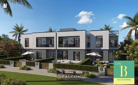 Fully finished chalet for sale at Q North—located in the heart of Sidi Abdel Rahman, next to Marassi and La Vista Cascada—featuring a panoramic view