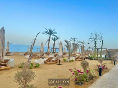 with cash discount 35% Chalet for sale with panoramic sea view from all rooms ready to view fully finished  minutes from Porto El Sokhna