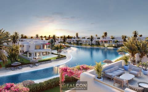Fully finished chalet for sale at Q North—located in the heart of Sidi Abdel Rahman, next to Marassi and La Vista Cascada—featuring a panoramic view
