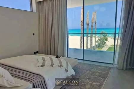 Sea View Chalet with VIP Finishing for Sale in Q Bay, North Coast, next to the Marina and minutes from El Alamein