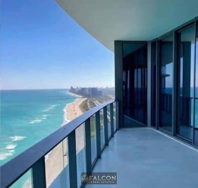 With an open sea view, receive your fully finished apartment immediately for sale in Alamein Towers, near Marassi and Hacienda Bay.