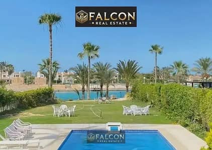 شاليه للبيع فيو مميز علي اللاجون و3 دقايق للبحر في قلب مدينة العلمين الجديدة  في marina 8