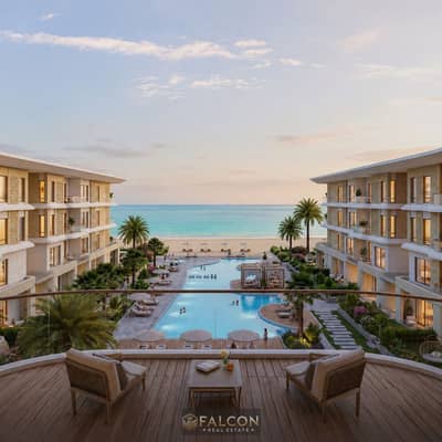 شاليه للبيع ديزاين luxuryتشطيب خيالي صف اول علي البحر فيو بانورامي ع البحر+ الشاليه تريبل فيو pool+land scap +sea بجوار فوكا باي-لافيستا-كالي كوست-سيا