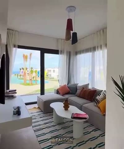 Fully Finished Chalet for Sale 3 beds with Lagoon View in Cali Coast Ras El Hekma next to Fouka Bay and Caesar sodic