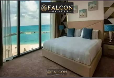 شاليه للبيع فيو مميز علي اللاجون و3 دقايق للبحر في قلب مدينة العلمين الجديدة  في marina 8