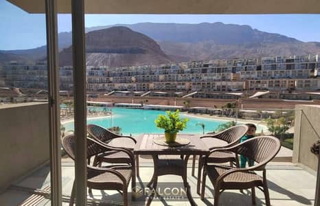Own a VIP-finished sea view chalet (30% discount) for sale in Il Mont Galala, Ain Sokhna.
