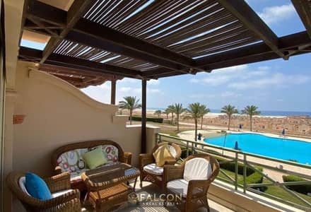 Own a beachfront chalet with ultra-luxury finishing, available for immediate occupancy in La Vista Gardens, Ain Sokhna, next to Porto Sokhna and La Vi