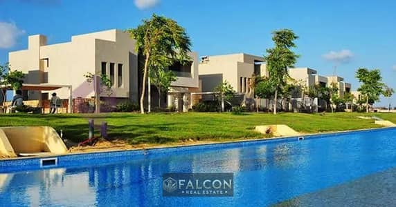 شاليه سى فيو (fully finished with (Acs & kitchen بسعر اللونش من بالم هيلزللبيع فى هاسيندا راس الحكمه
