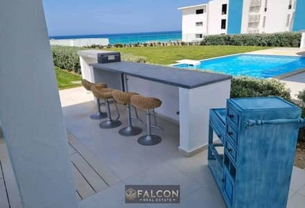 شاليه 160م sea view بتشطيب vip فى لافيستا راى La vista ray العين السخنه على طريق الزعفرانه سور فى سور مع ماونتن فيو السخنه