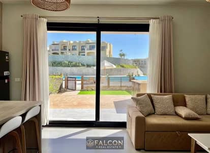 شاليه سى فيو fully finished للبيع فى مكادى هايتس makadi heights البحر الاحمر بالقرب من مدينه الجونه