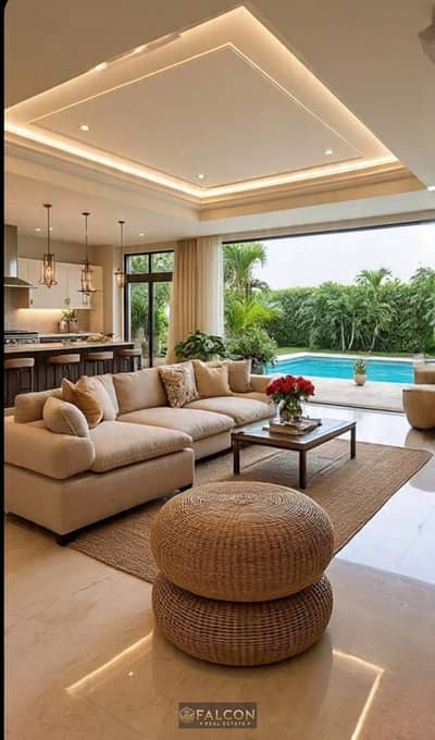 Villa with a 65% Discount, Lowest price in compound,  3 floors, open view, sale in New Heliopolis, Talala, near SODIC, New Giza, madinaty and Sarai