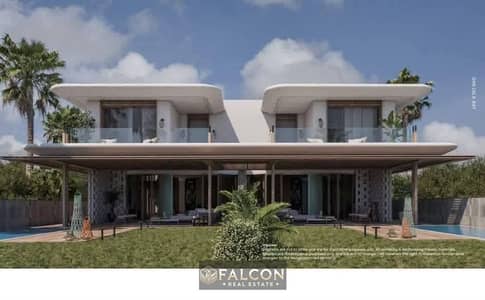 One-story villa (ready for viewing) with a sea view, fully finished, for sale in Zoya Ghazala Bay, North Coast, next to La Vista.
