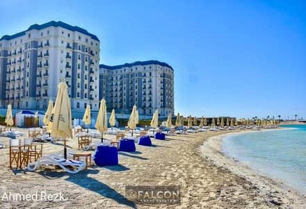 شقة  للبيع بحري  الطريق خطوت من اللاجون  كاملة التشطيب جاهزة للمعاينة  في الحي اللاتيني بمدينة العلمين الجديدة الساحل الشمالي latin district