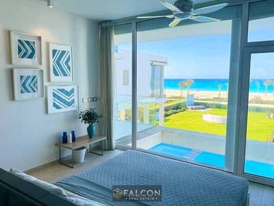 40% off chalet, full sea view, prime location, amazing view,chalet for sale in Telal North Coast, near Lavista Cascada, Marassi, Amwaj & Hacienda