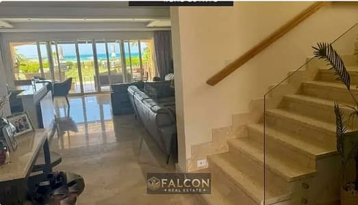Hot villa (10% discount+ first row sea) , fully finished, Direction White Ras El Hekma, near June Sodic, cali coast , mountain view