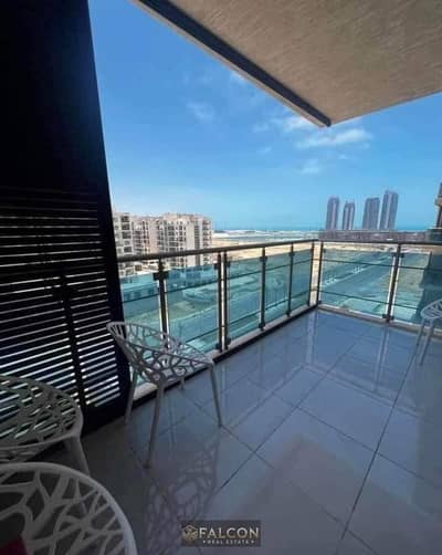 next to El Alamein Towers  On the beachfront, VIP apartment at the lowest price in the heart of El Alamein,  available in the Latin. Ready Delivery