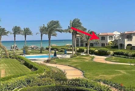 Ready-to-move chalet, lowest price, panoramic sea view, special discount in La Vista Bay next to Waterway.
