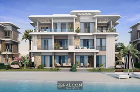 first row on lagoons fully finished chalet for sale in koun next to mountain view and swan lake and hacienda and ghazala