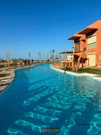 A 3-room chalet with a view on the lagoon for sale in Makadi Heights in the heart of El Gouna in Makadi Bay, from Orascom Samih Sawiris