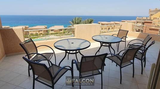بفيو بحر و lagoon شاليه متشطب للبيع اقساط 12 سنه في تلال العين السخنة دفائق من لافيستا 6 و ازها و بالقرب من المونت الجلاله و بلو بلو