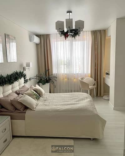 ready to move fully finished apartment for sala in 10yr installment greenry view next to swan lake and creeck town and steight on suez road