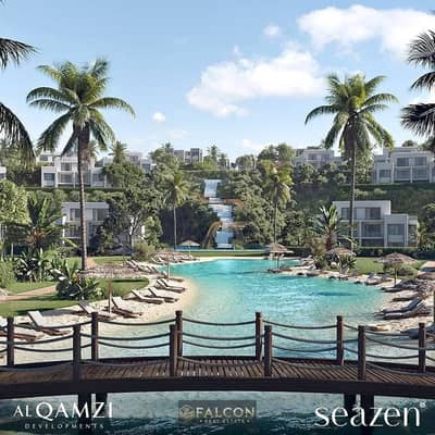 Chalet with a stunning view, steps from the sea, with Seazen - North Coast, interest-free installments.