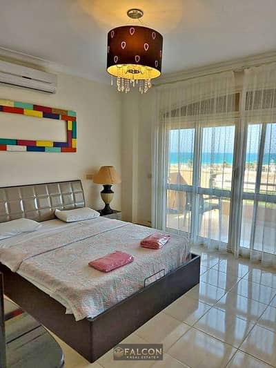 56m² chalet for sale in Telal Ain Sokhna; fully finished with a sea view. Up to 40% discount for cash payments. Located near Blue Blue and Porto Sokhn