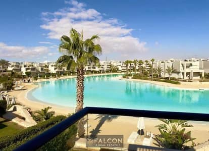 panoramic lagoon view fully finished chalet for sale in 12yr installment in marina near to hacienda bay and marassi and alamin city and latin
