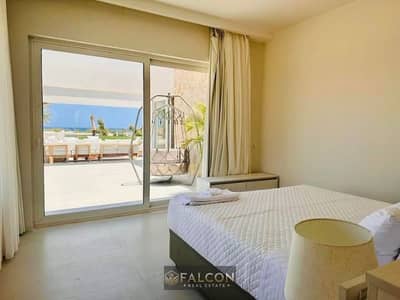 Chalet for sale (2 rooms), finished, sea view in Marsa Bagoush