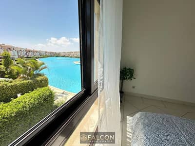 Sea view chalet in New El Alamein Lagoons, North Coast, prime location in front of El Alamein Towers, with a down payment of 330,000 from Modon Compan