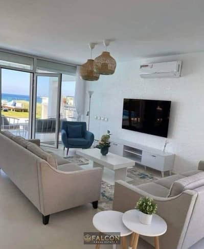 شاليه جاهز للمعاينه Full sea view +lagoon متشطب بالكامل فى قلب راس الحكمه استلام فوري اقساط على 10 سنوات مرسيليا بيتش5