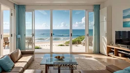 Chalet for sale + private roof (hotel finishing) in the most upscale villages on the coast, next to Almaza Bay