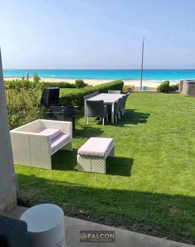 شاليه جاهز للمعاينه Full sea view +lagoon متشطب بالكامل فى قلب راس الحكمه استلام فوري اقساط على 10 سنوات مرسيليا بيتش5