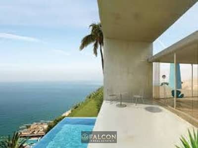Pay one million and receive a fully finished villa on the sea in Monte Galala Village, Ain Sokhna, with a full sea view.