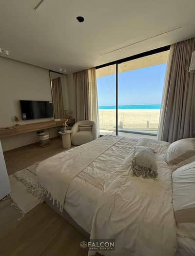 2-bedroom chalet for sale (ultra-super-lux finish), immediate delivery, at Marseilia North Coast.