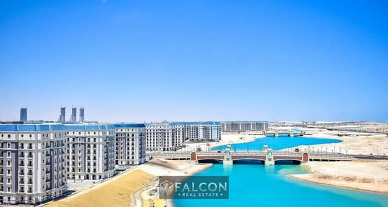 A distinctive apartment for sale in El Alamein with an open view of the sea and El Alamein Towers, finished and ready to move in.