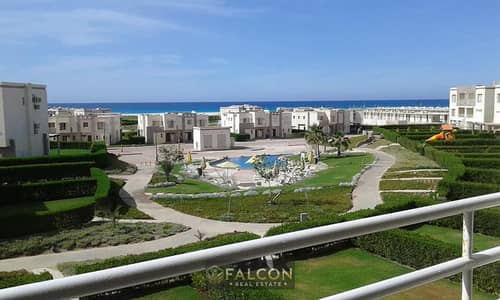 Chalet for sale, fully finished, with a direct sea view in Amwaj Sidi Abdel Rahman