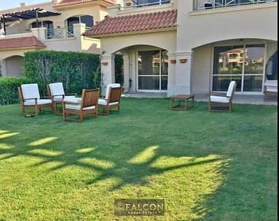 Chalet for immediate occupancy in La Vista Gardens, Ain Sokhna, 140 sq m, direct sea view, fully finished and ready for viewing
