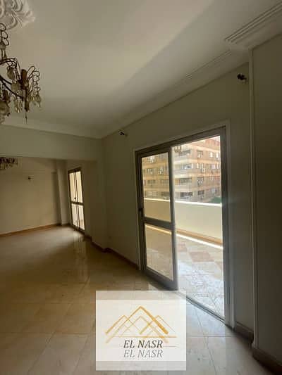 Apartment for rent in Nasr City, Eighth District, overlooking Mustafa Al-Nahhas Street, near Al-Ahly Club