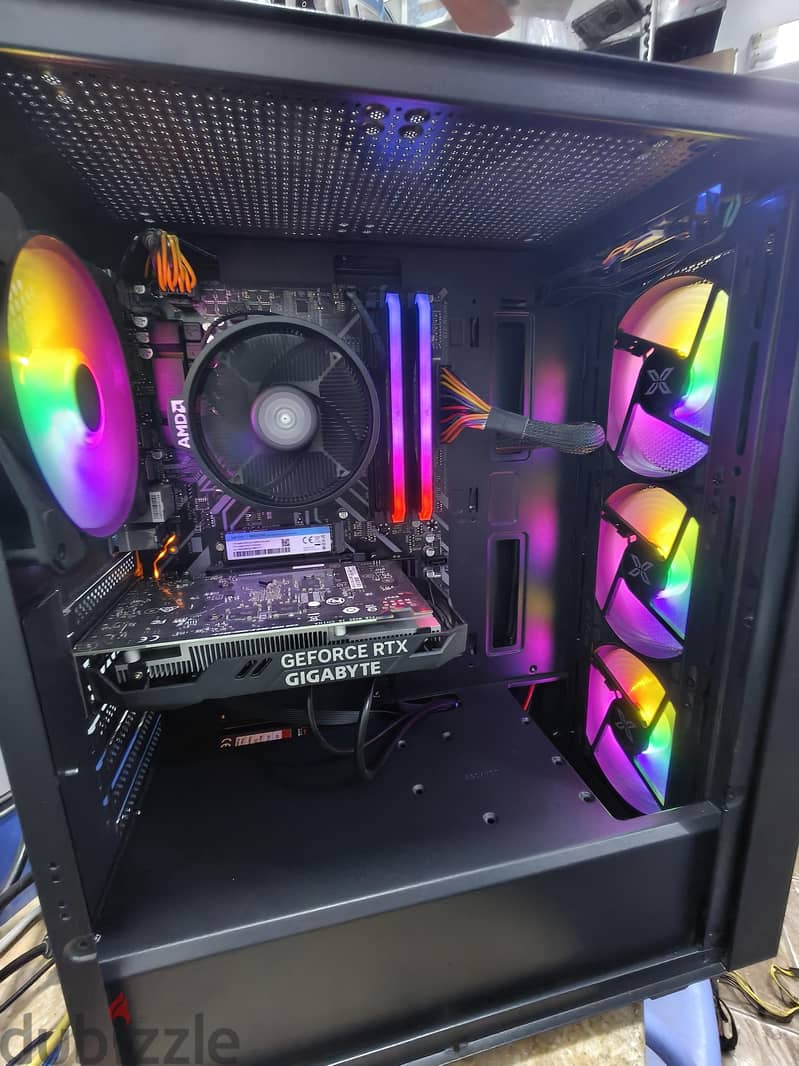 pc gaming ryzen 5 3600+b450+rtx 3050 2