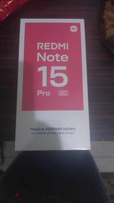Redmi note 15 pro new sealed جديد مبرشم