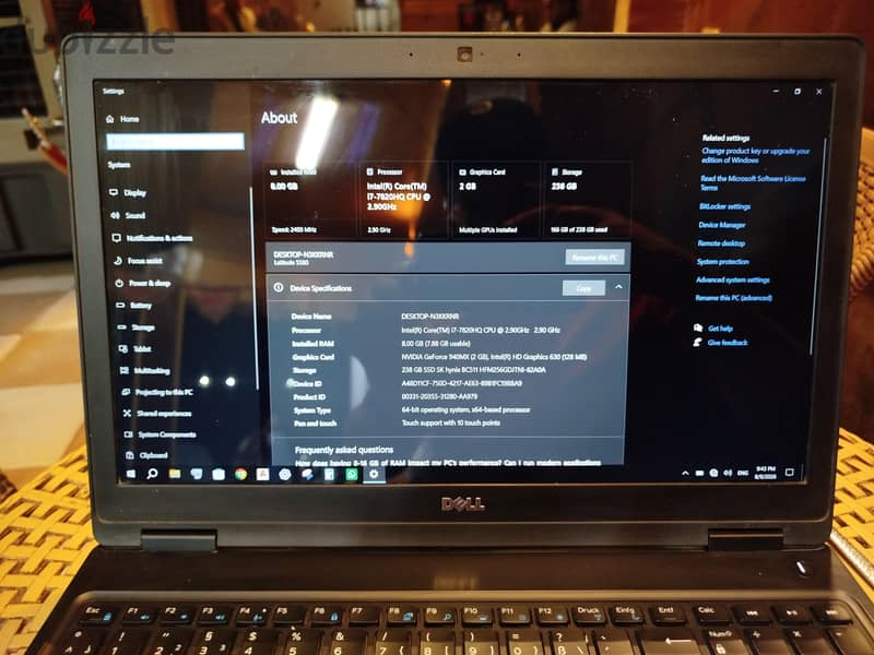 Dell latitude 5580 core i7 1