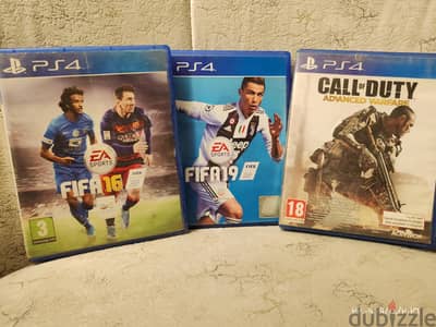 3 العاب ps4 حاله كويسه جدا بالعربي