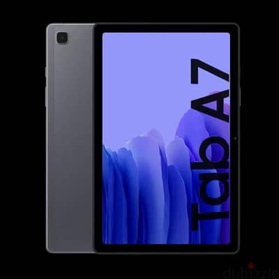 Samsung tab a7 بالعلبة والوصلة والشاحن