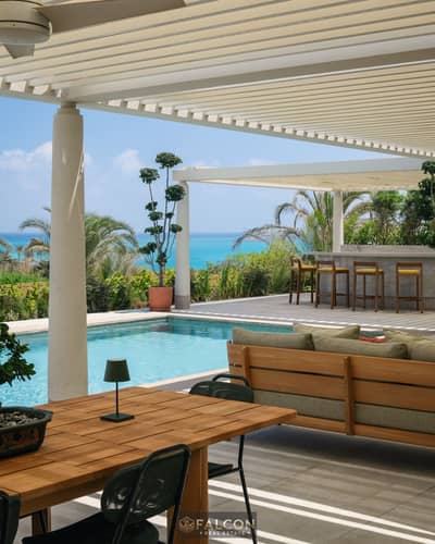 Villa for sale panoramic sea view ready to move and ultra-modern finished and furnished in Marina 5 North Coast